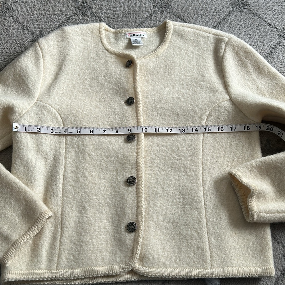 Talbots Wool Button-Up Sweater - image 4